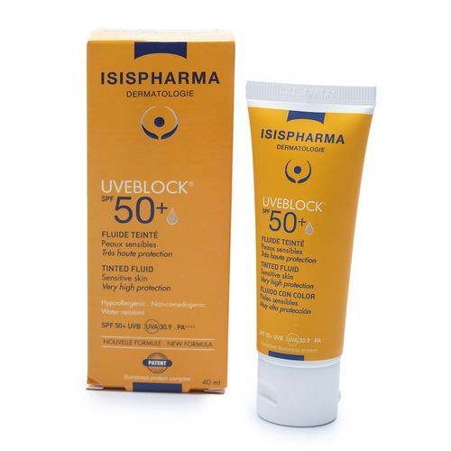 ايزيس يو في بلوك SPF50مع سائل ملون 40 مل