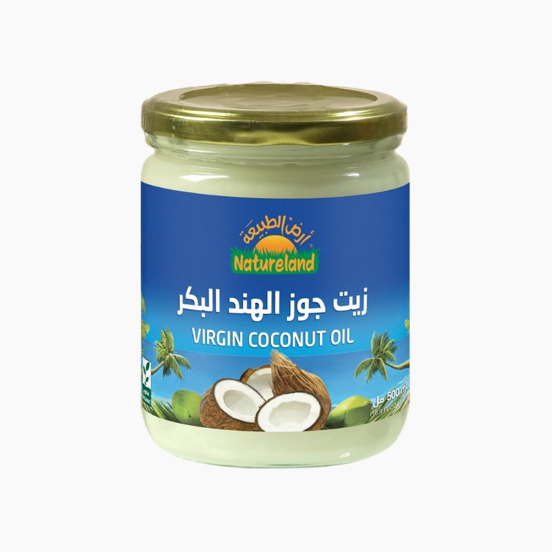 ارض الطبيعة زيت جوز الهند البكر 500 مل