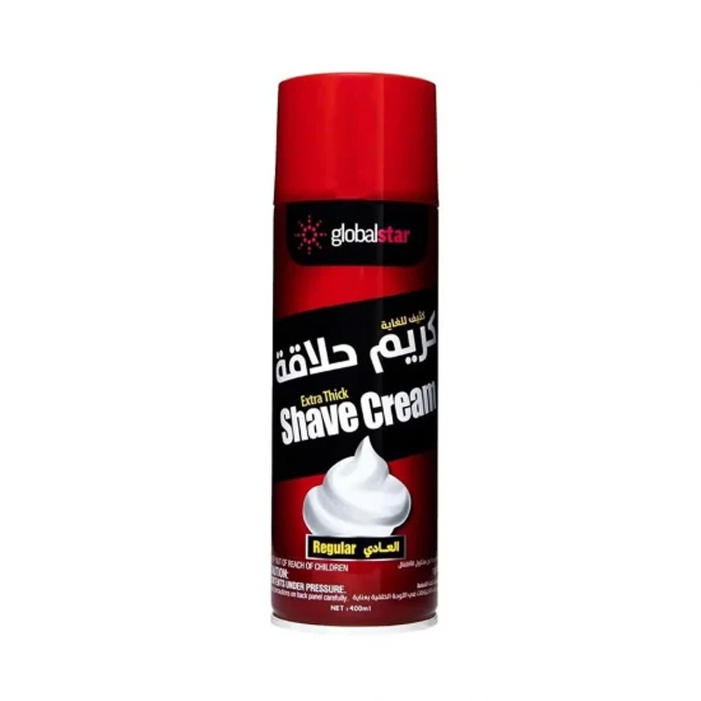 جلوبال ستار رغوة حلاقة احمر العادي