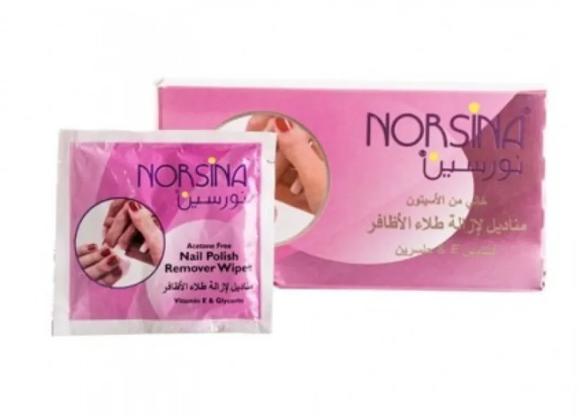 نورسين مناديل مزيل المناكير 24 منديل