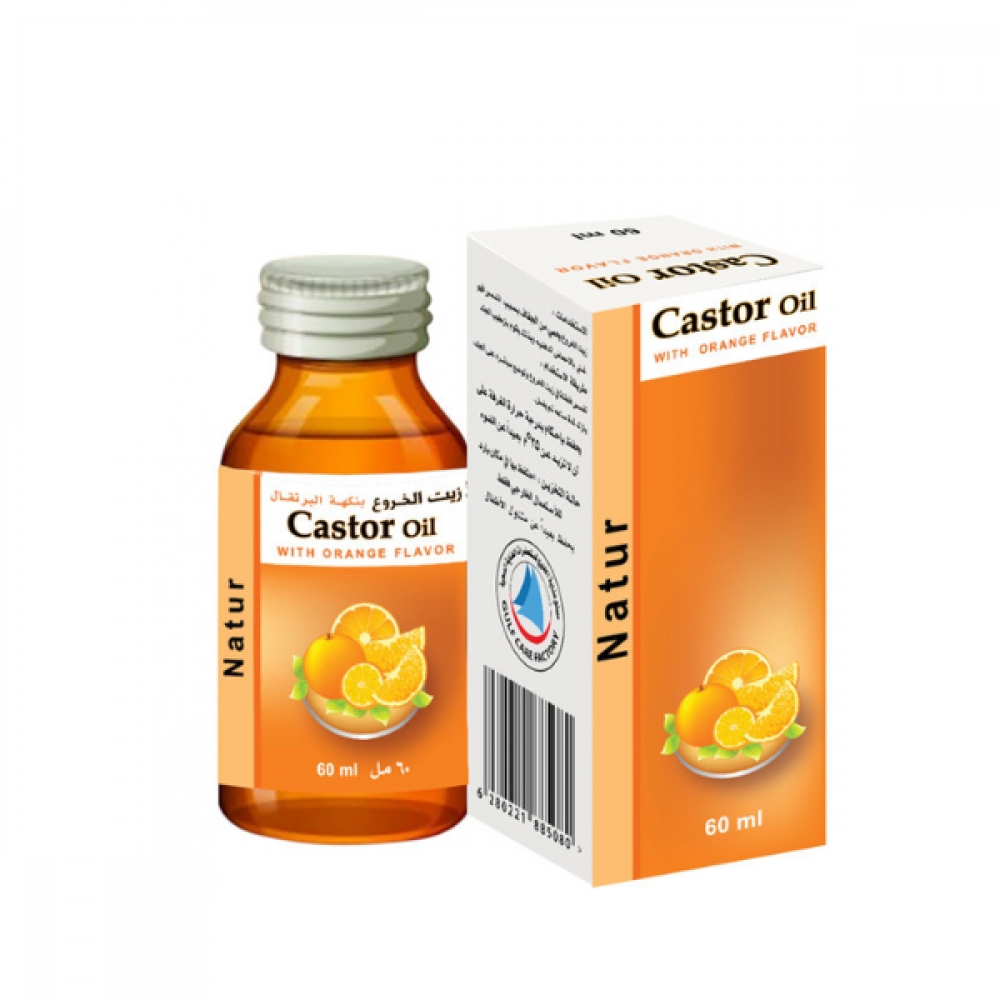 ناتور زيت الخروع بنكهة البرتقال 60 مل كود 5080