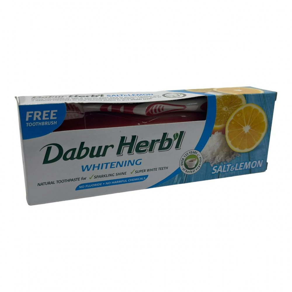 دابر معجون اسنان بالملح والليمون 150 مل
