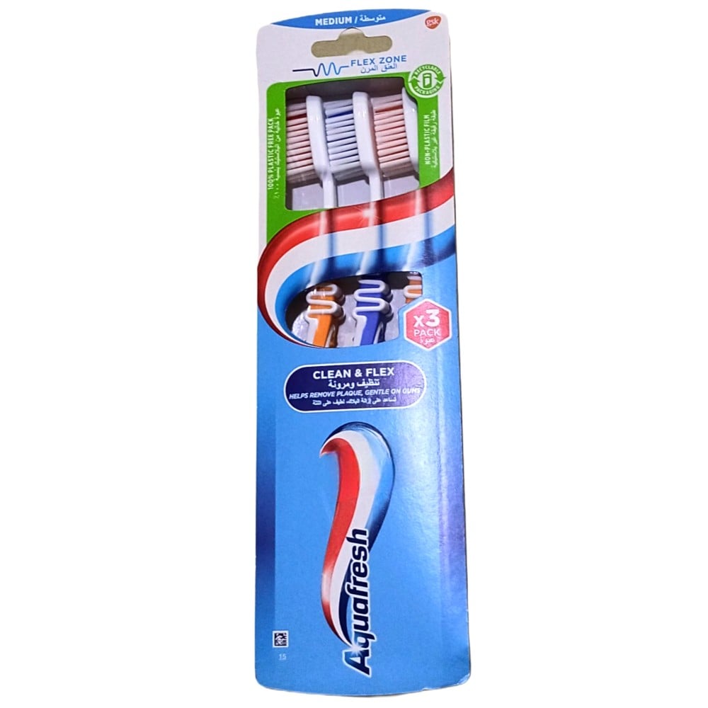 اكوا فريش  فرشه اسنان ناعم ناعم  3 حبة
