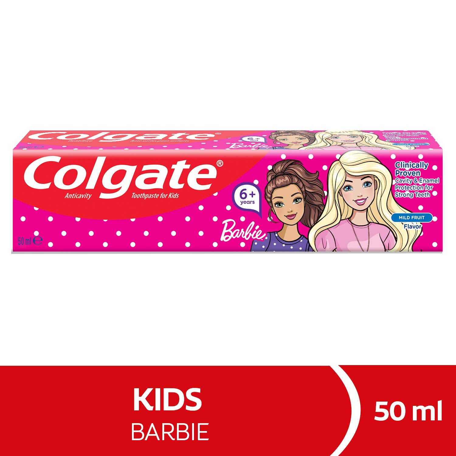 كولجيت معجون اطفال ضد التسوس باربي + فرشة  50 مل