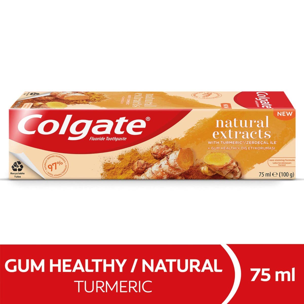 كولجيت معجون اسنان نور الكركم 75 مل