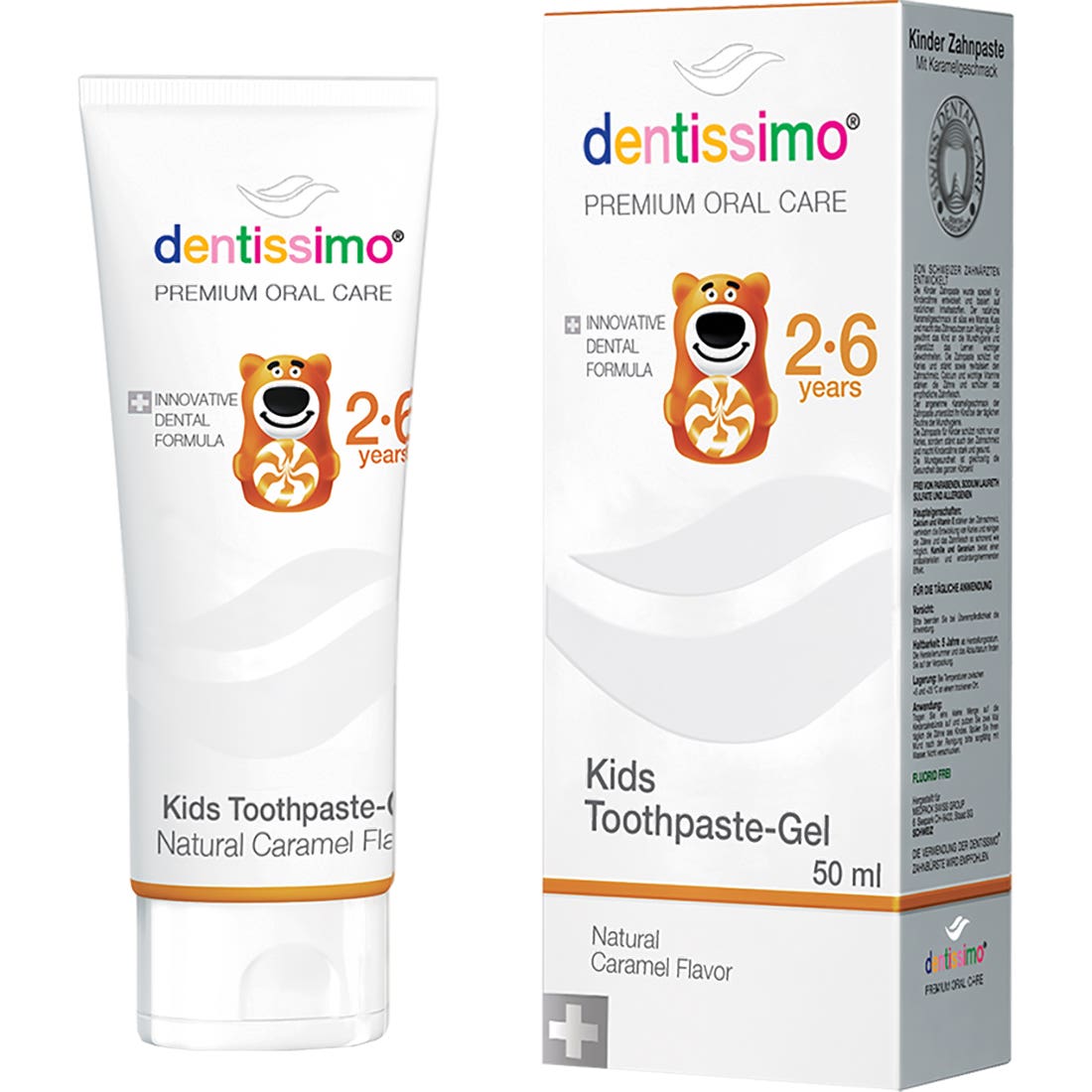 دينتيسيمو معجون اسنان  اطفال من 2 الي 6 سنوات  50 مل