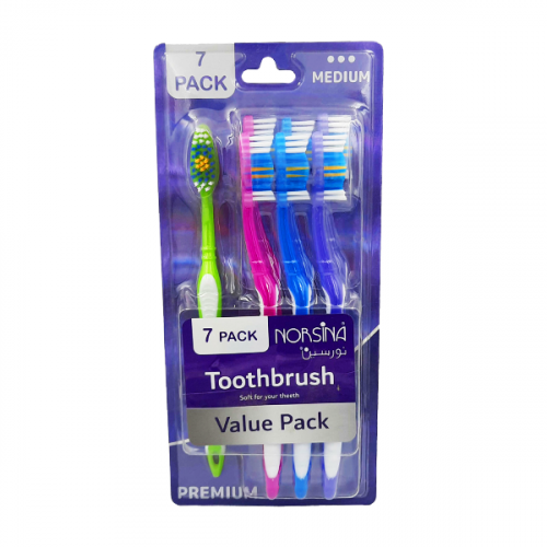 نورسين فرشة اسنان وسط 7 حبة