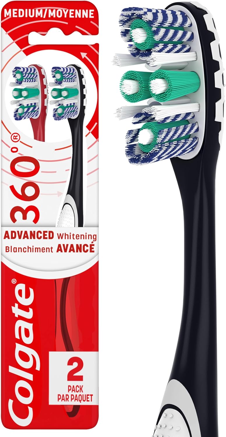 كولجيت فرشة اسنان اوبتيك وايت 360 2مع1 831275