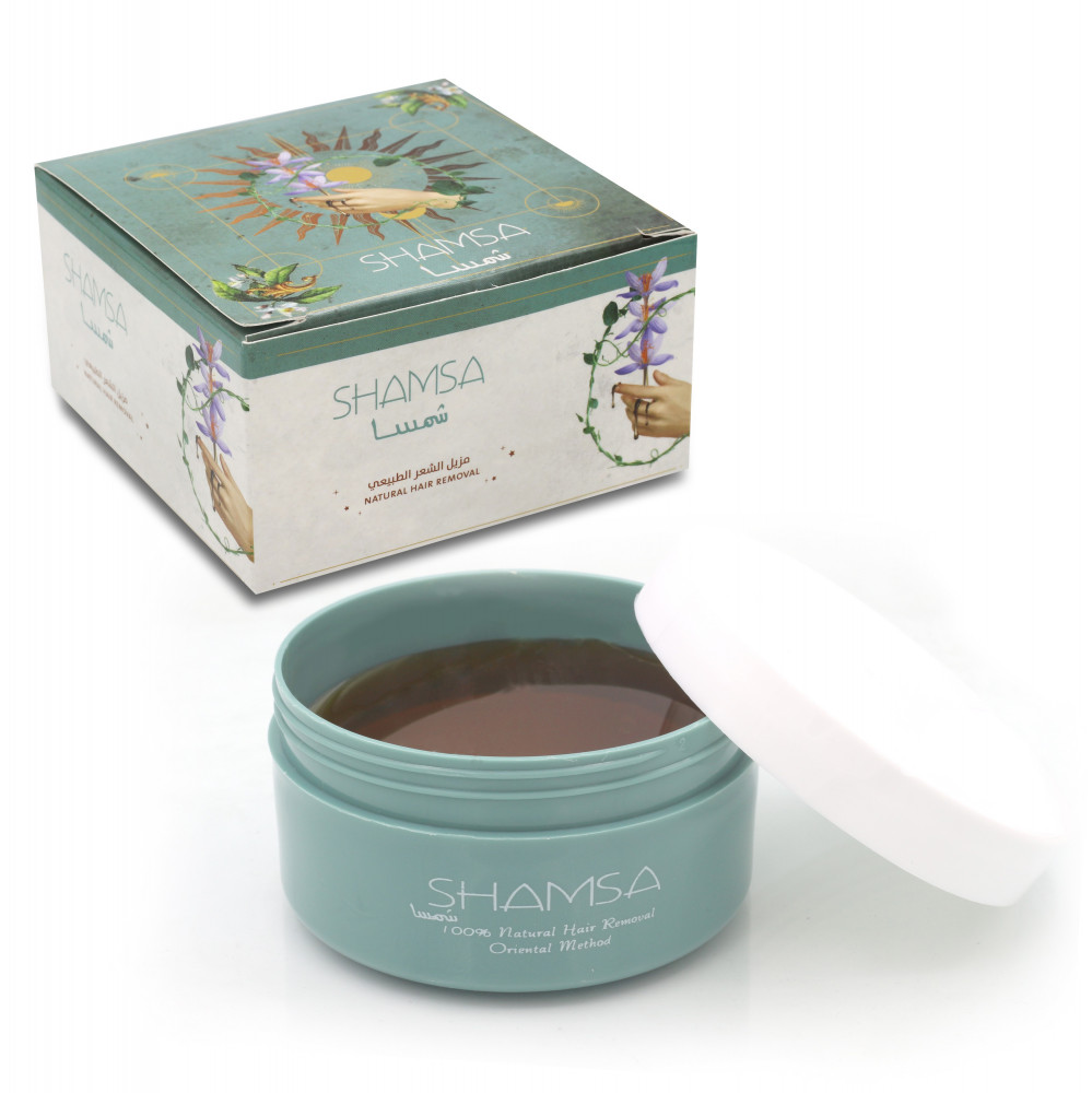 شمسا حلاوة ازالة الشعرعلبة 500 جرام