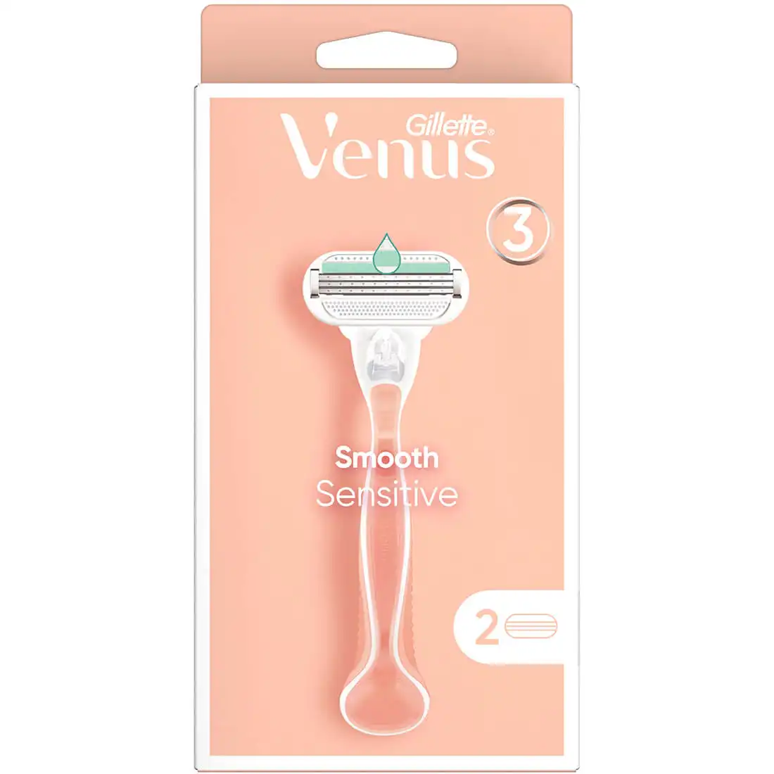 جيليت  فينوس للبشرة 3 شفرات 2 قطعة