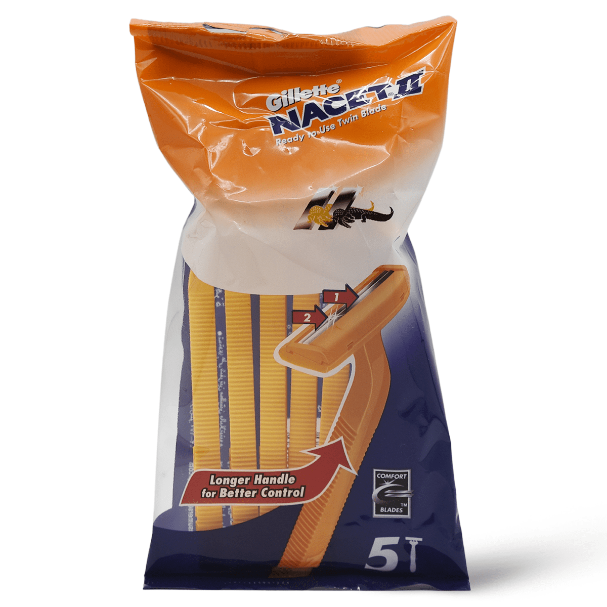 جيليت ناسيت 2 ماكينة حلاقة 5 قطع