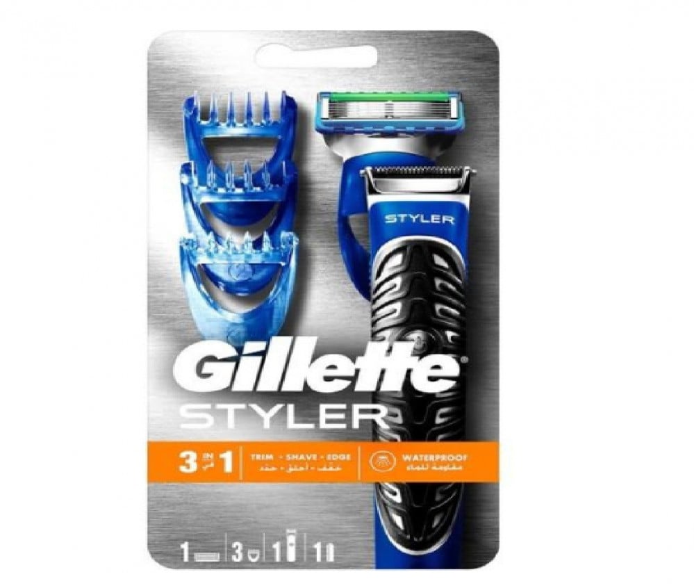 جيليت ماكينة حلاقة  فيوجن بروجليد ستايلر3 في 1