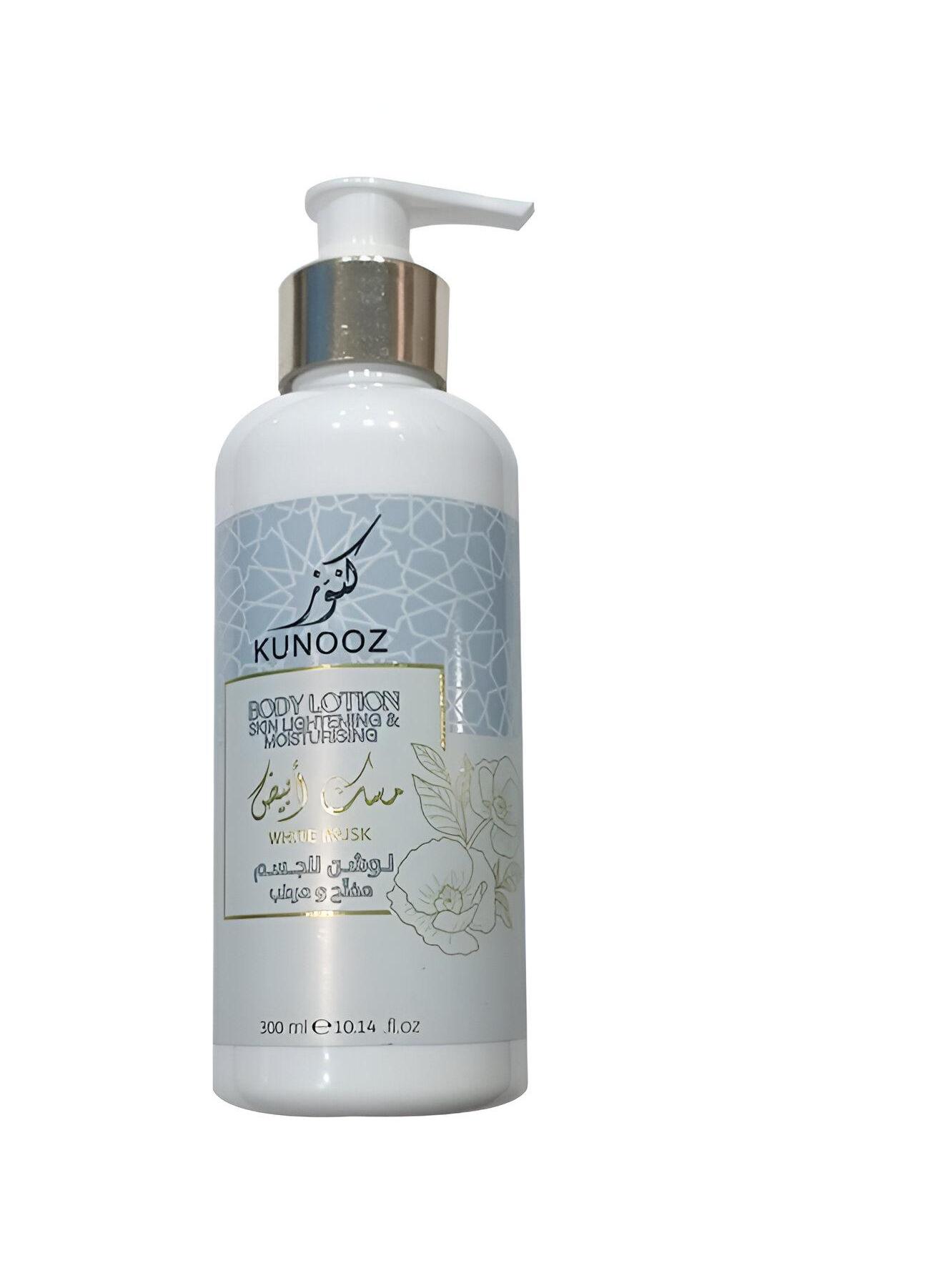 كنوز لوشن مفتح ومرطب للجسم مسك ابيض300مل0297