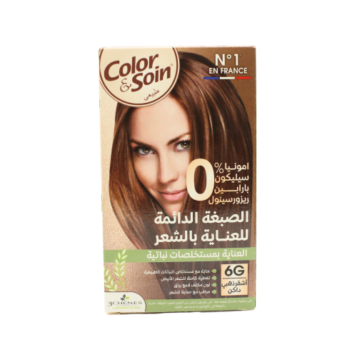 كلر اند سوا صبغة شعر اشقر ذهبي داكن(6جي) 6120