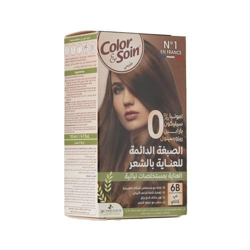 كلر اند سوا صبغة شعر كستنائي ماهوجني(4ام) 6137