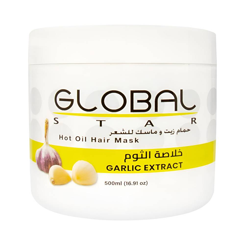 جلوبال حمام زيت وماسك للشعر بالثوم500 مل5210
