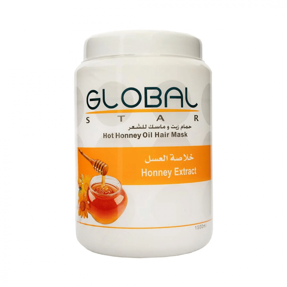 جلوبال حمام زيت وماسك للشعر بالعسل 1500 مل 1513