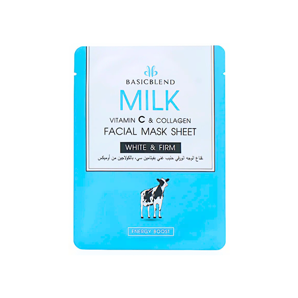 بيسك بلند قناع للوجه الورقي بالحليب وفيتامين سي 002417