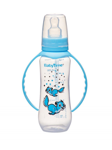 بيبي تايم رضاعه بلاستك بيدين 250مل 40714