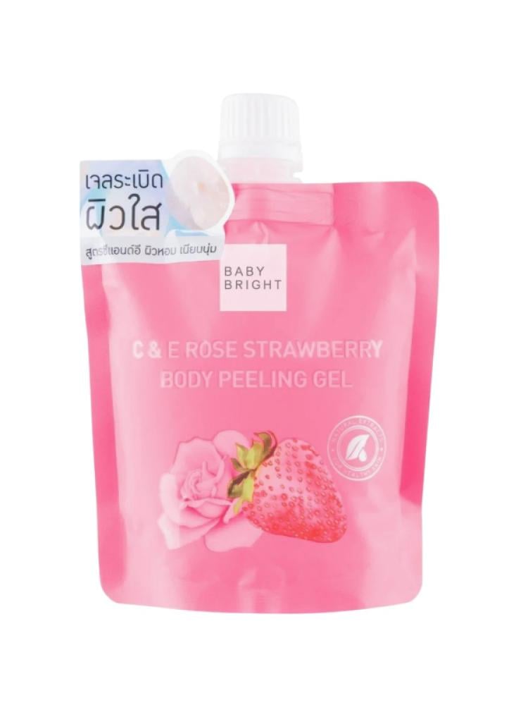 بيبي برايت مقشر بالورد والفراولة للجسم 250 مل 089668