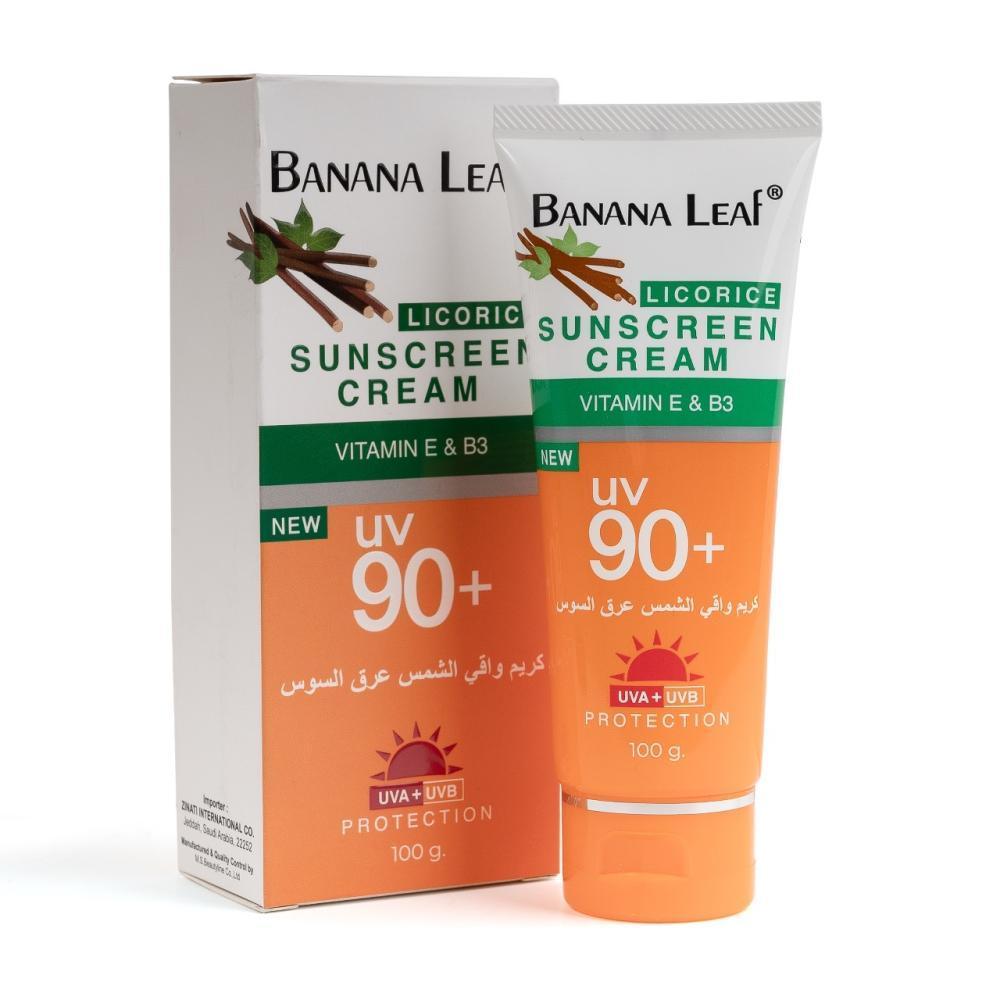 بانانا ليف كريم واقي شمس عرق السوس (+90) 512841