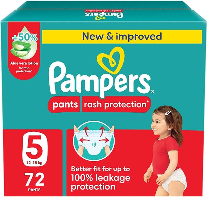 بامبرز صندوق كلوت رقم (5) 1*72 حبه (510045)0