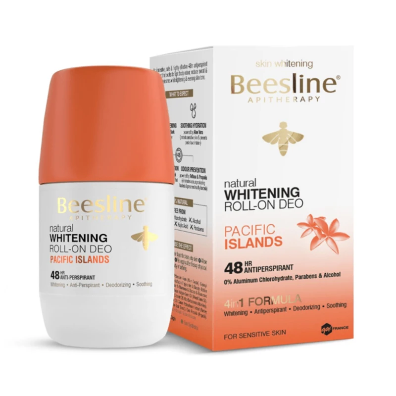 بيزلين رول مزيل عرق لتفتيح البشرة جزر الباسيفيك 50 مل