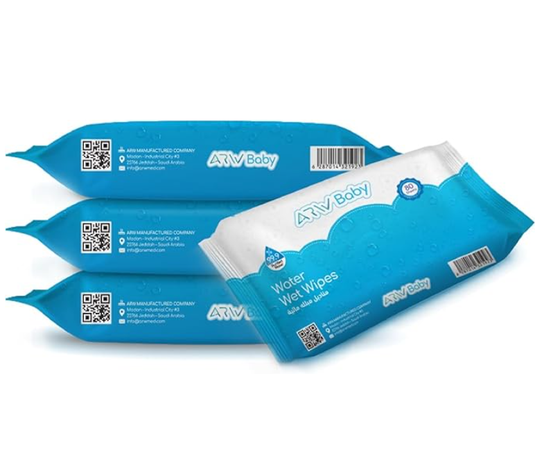 ارو بيبي مناديل مبللة بالماء للاطفال 80 منديل