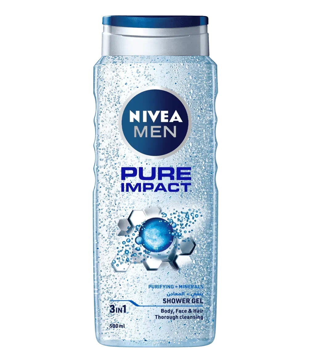 نيفيا جل استحمام للرجال بيور امباكت 500 مل