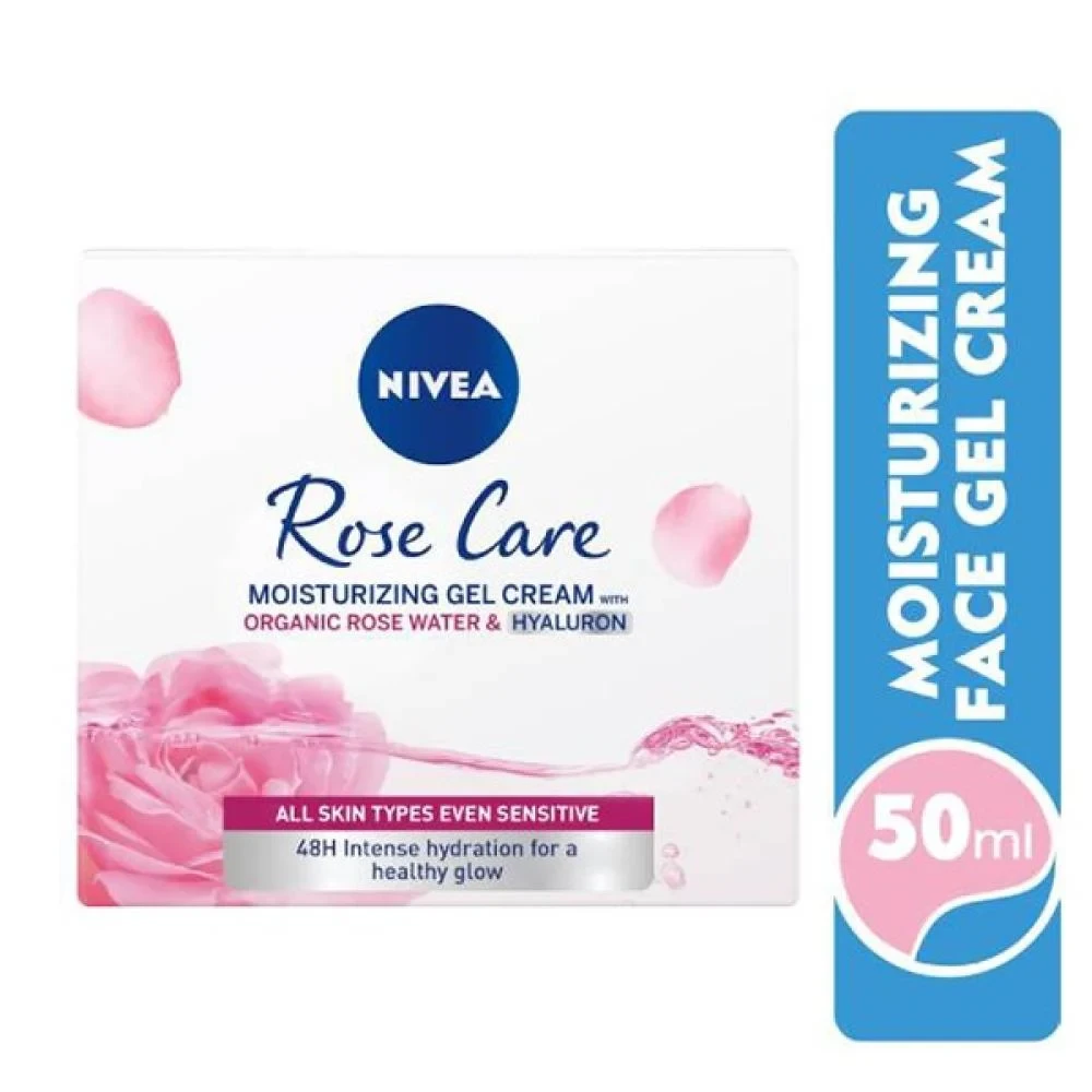 نيفيا قناع الوجة بماء الورد و الهايلرون 50 مل